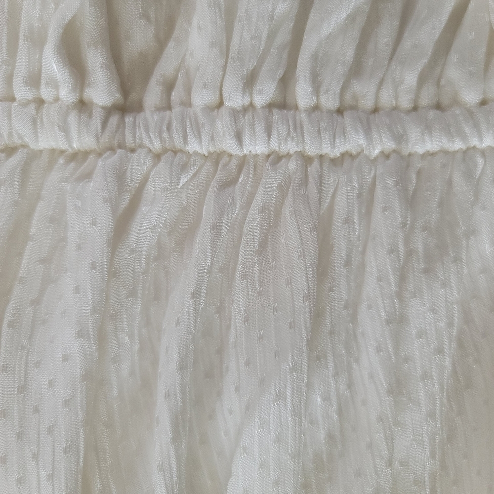 Rosae Paris Le Delaunay Smocked Blouse Ruffled Wrists Meringue, French Romantic - Picture 14 of 15